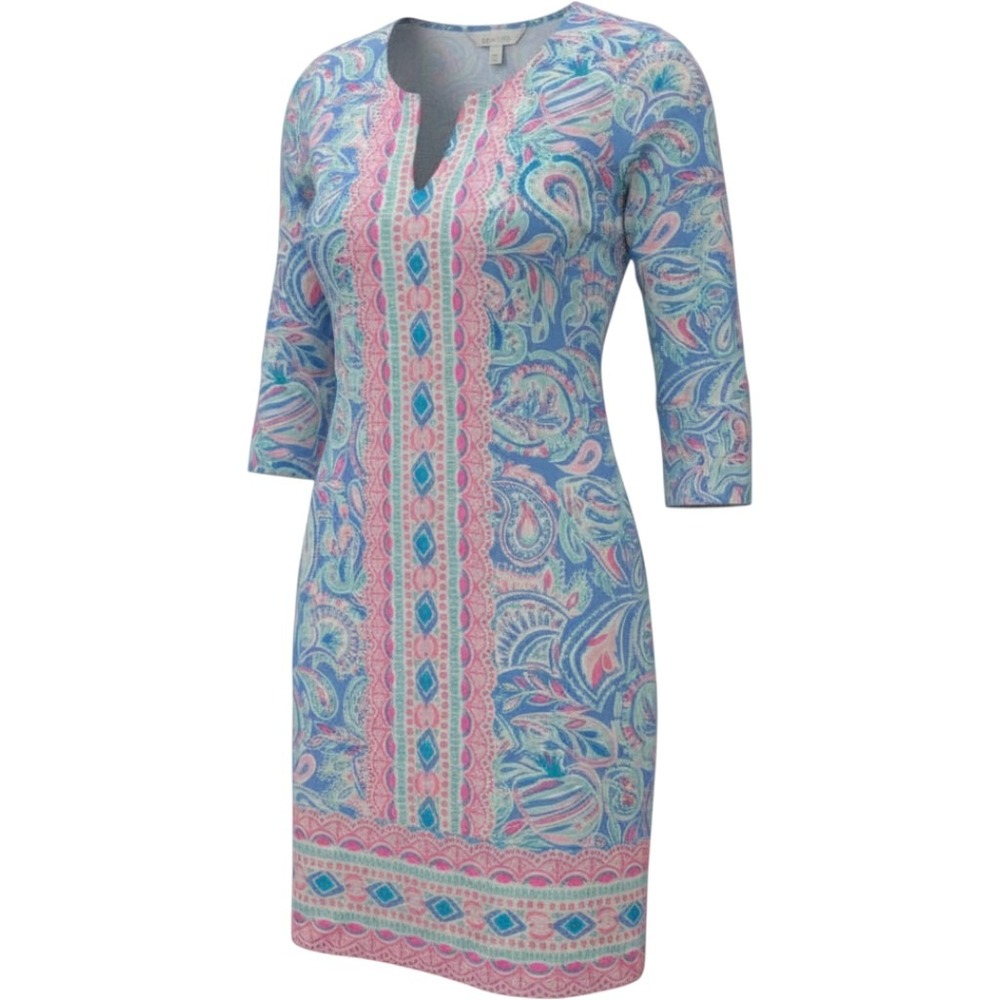 Lilly Pulitzer Shift Dress Womens S Blue Pink Paisley Chilly‎ Lilly